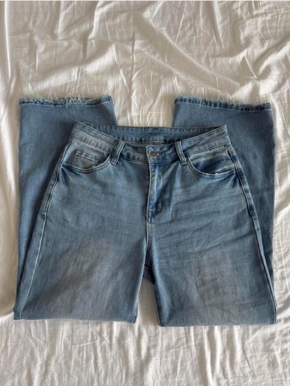 Light Blue Wide Leg Jeans — Size 6